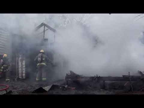 Garage Fire Hamilton Township December 3, 2020