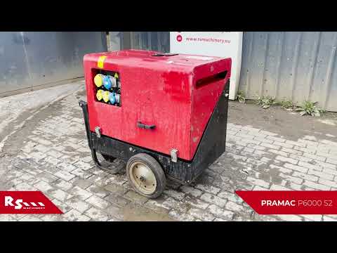 PRAMAC P6000 S2 - 6kVA GENERATOR - RS MACHINERY HIRE AND SALE