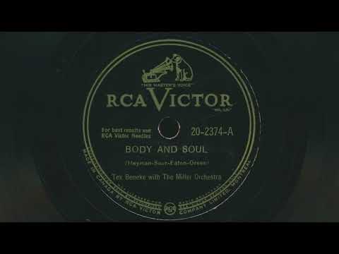 1947 TEX BENEKE Body and Soul - 78 RPM Record - Big Band Jazz Instrumental