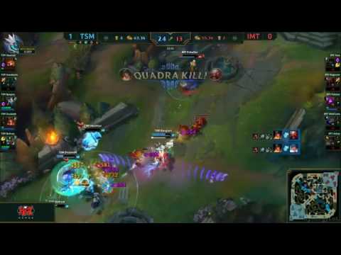 TSM vs IMT - Doublelift Sivir Pentakill - League of Legends
