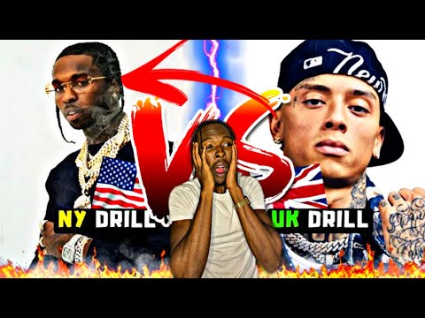 AMERICAN REACTS TO NY DRILL VS UK DRILL SONGS WITH THE SAME BEAT 2