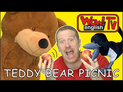 Teddy Bear Picnic for Kids with Steve and Maggie | Learn Speaking Wow English TV