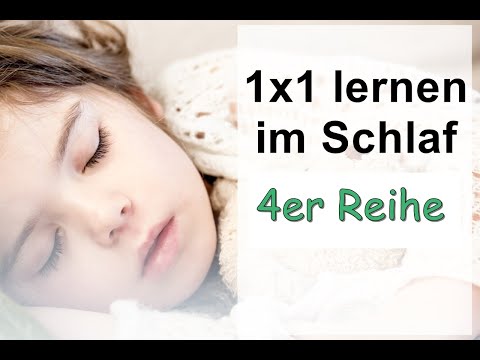 1x1 Lernen im Schlaf 4er Reihe