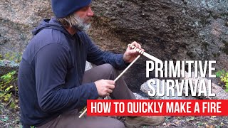 How to Make a Friction Fire: Primitive Hand drill Technique for Beginners
