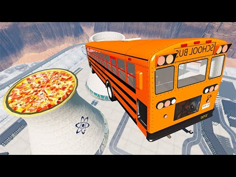 Beamng drive - Random Car Jumping Into A Pizza #10 | BeamNG-Destruction