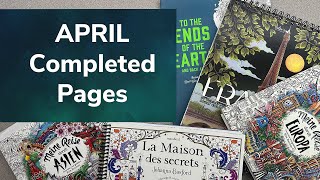 April Completed Pages 🎨 Rita Berman, Johanna Basford, Good Wives &amp; Warriors, ColorIt