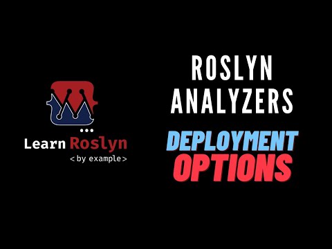 Deployment options for Roslyn analyzers