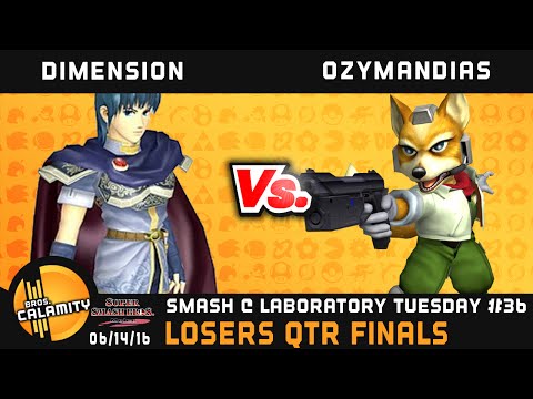 S@LT #36 | Dimension (Marth) vs Ozymandias (Fox) - Losers Qtr Finals - SSBM