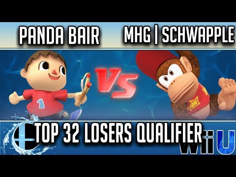 Smash'N'Splash 3 TOP 32 LOSERS QUALIFIER - Panda Bair (Villager) vs MHG | SchwApple (Diddy Kong)