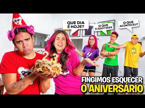 FINGIMOS ESQUECER O ANIVERSÁRIO DO ROBSON *Ele chorou !