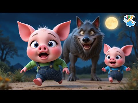 Three Little Pigs and Big Bad Wolf | A Fun Moral Story Song for Kids in English