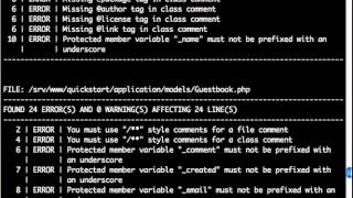 php code sniffer