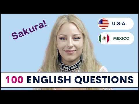 100 English Questions with Sakura | English Interview with a model in Korea
