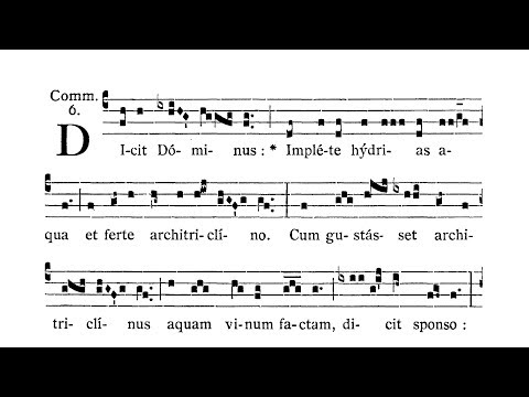 Dominica II post Epiphaniam (II Sunday after Epiphany) - Communio (Dicit Dominus)