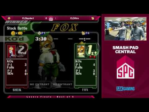 SPC51 Losers Finals - CL|SpyderJ (Sheik) vs CL|Vitro (Fox)