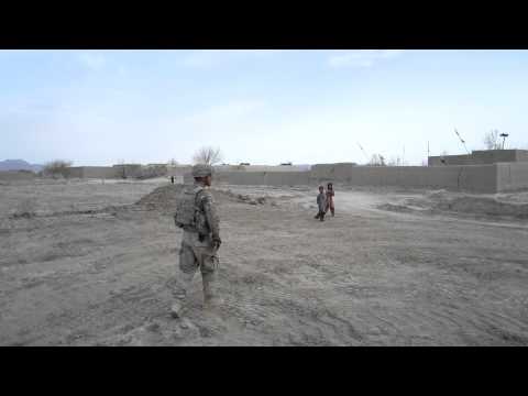 U.S Soldier Scaring Afghani Kids