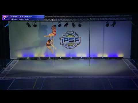 Doubles Jude Parrett & Amy Davidson of Australia -  Prelims 2017 World Pole Sports