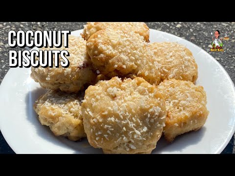 How To Make Coconut Biscuits | Easy Homemade Biscuits Recipe | Dairy Free Recipes
