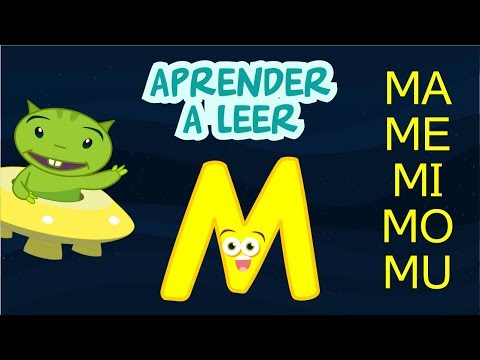 Sílabas ma me mi mo mu. Aprender a leer letra "M". educación infantil