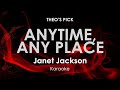 Any Time Any Place Janet Jackson Karaoke