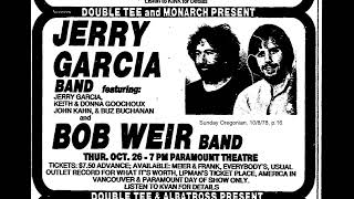 Jerry Garcia Band 1978-10-26 Portland, OR (partial Set 2, pitch corrected SBD)
