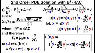 Math: Partial Differential Eqn. - Ch.1: Introduction (30 of 42) 2nd Order PDE B^2 = 4AC