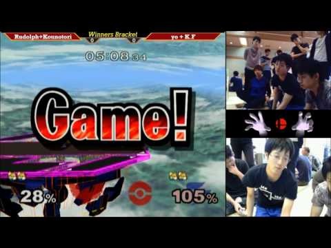 MasterHand 18 Doubles WSF - Rudolph + Kounotori(Blue) vs. Yoppo~ + K.F(Red)