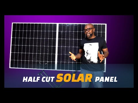 Part of a video titled HALF CUT CELL SOLAR PANEL VS FULL SOLAR PANEL - YouTube