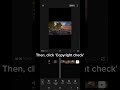 How To Avoid Copyright Violation Using CapCut Quick Tutorial Shorts Trending Viral