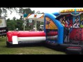 Justice League Double Challenge Bounce House Waterslide WET or DRY