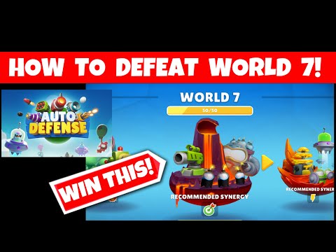 How to Defeat World 7 in Auto Defense  |  GameLoft App