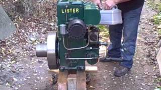 preview picture of video 'Lister d stationary engine on a nice autum day'