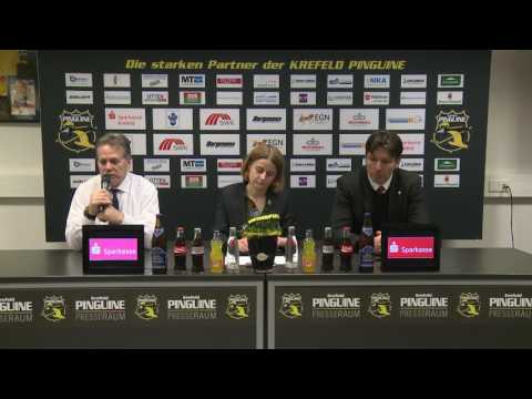 Pressekonferenz Spiel Krefeld Pinguine - Berlin 21.02.2017