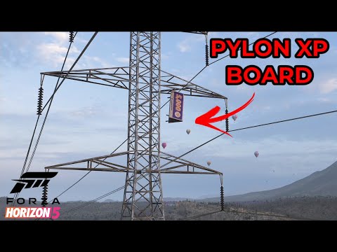 Forza Horizon 5 - How To Smash the Pylon XP Board - Guide 5000 XP