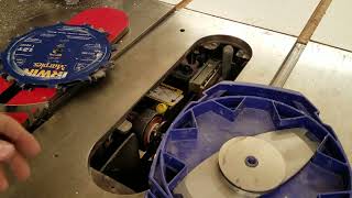 Installing and Removing the Dado Stack and Cartridge on a Sawstop