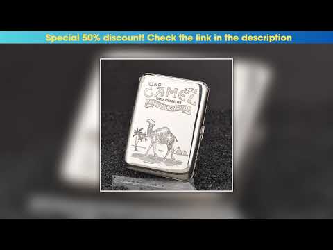 Flash Sale White Copper Cigarette Case 16 Sticks Double Sided Engraving Flower Fairy Koi Prajna Hea