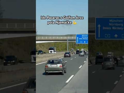 Plovi Golf kao lađa kroz Njemačku 💪🫶 #shorts #balkan #comedy #automobile