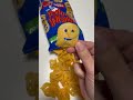 LORENZ MONSTER MUNCH KETCHUP FLAVOR GHOST SHAPE POTATO HALLOWEEN CHIPS SNACK TASTE TEST ASMR MUKBANG