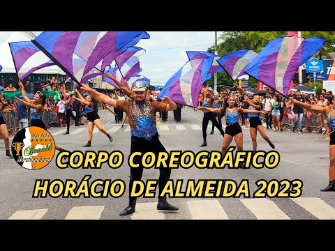 CORPO COREOGRÁFICO 2023 - BANDA MARCIAL HORÁCIO DE ALMEIDA 2023 - DESFILE CÍVICO 2023 - MANGABEIRA
