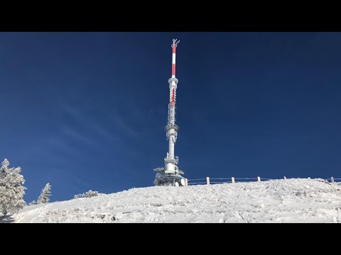 A day trip to Mount Rigi Kulm on a sunny December from Zürich, Switzerland