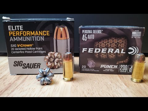 Federal PUNCH vs HST (45acp) | Best Self Defense Ammo???