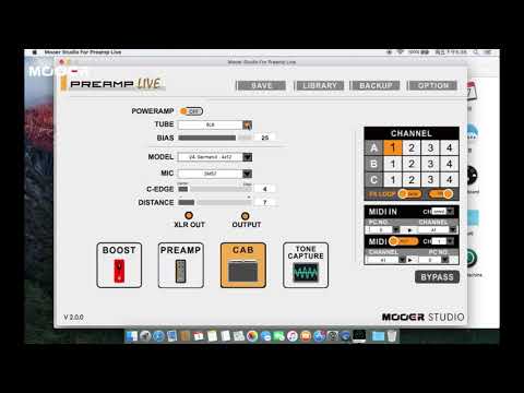 MOOER Audio Preamp Live Version 2.0 Update Tutorial