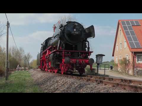 Dampflok 23 058 - auf Probefahrt rund um Crailsheim