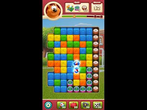 Toon Blast Level 7345 - NO BOOSTERS 🐻🐺🐱 | SKILLGAMING ✔️