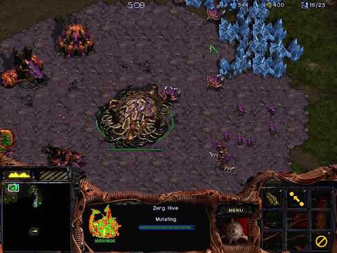 Starcraft (original version) Zerg mission 09 Invasion of Aiur Speedrun