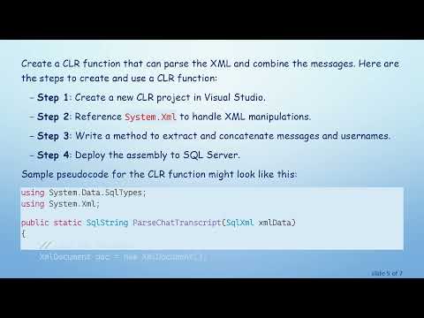 How to Parse XML Data into a Single Line Using T-SQL