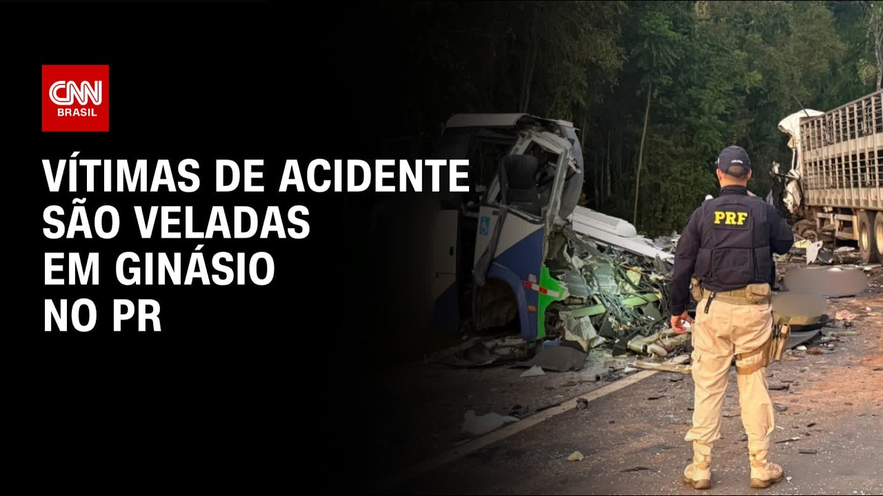 Oito vítimas de acidente no PR são veladas em ginásio municipal | LIVE CNN