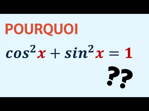 WHY cos²x + sin²x = 1