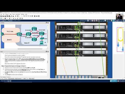 2.7.3 Packet Tracer - Multiarea OSPF Exploration - Physical Mode (Part 2)