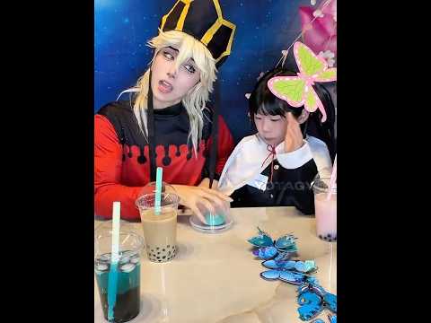 Douma doesn’t wanted to lose to Kanao 💀🤣😭 #demonslayer #anime #cosplay #kimetsunoyaiba